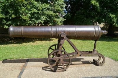 cañón capturado durante la Guerra de Crimea