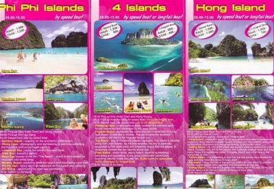 folletos excursiones krabi ao nang