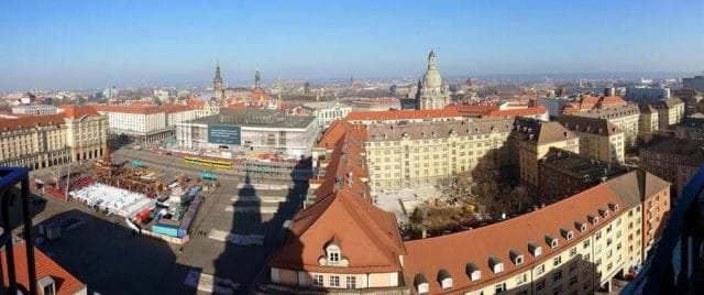 vistas cúpula Kreuzkichner de Dresden