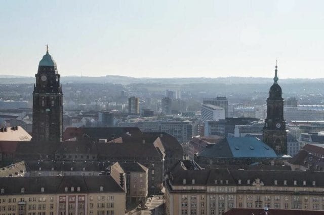 vistas cúpula Kreuzkichner de Dresden