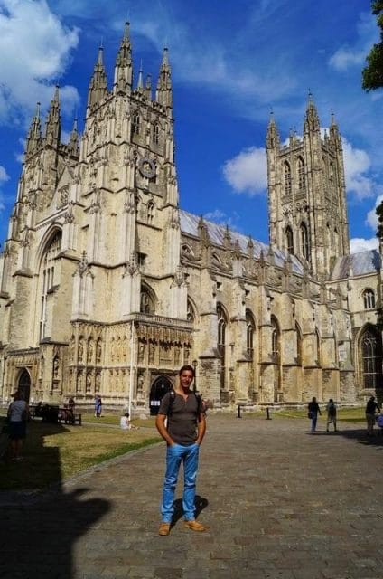 lateral derecho Catedral de Canterbury