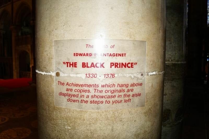  principe negro Catedral de Canterbury