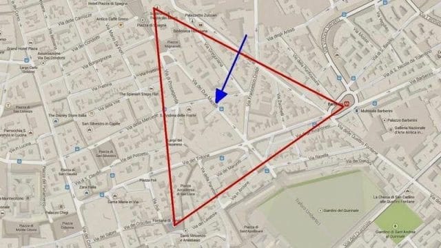 mapa zonas alojamiento en Roma
