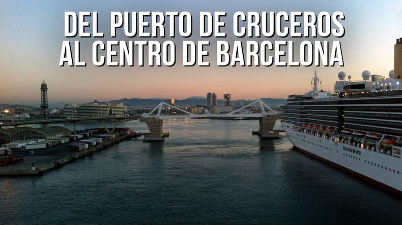 barco Puerto Barcelona cruceros