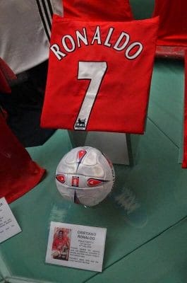 camiseta cristiano ronaldo museo Manchester United