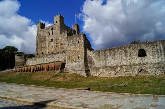 muralla del castillo de Rochester
