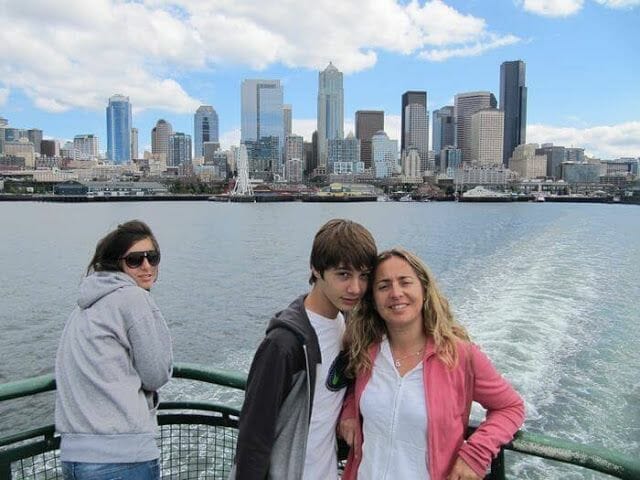 bainbridge ferry, Seattle, puerto Seattle, vistas Seattle desde el mar