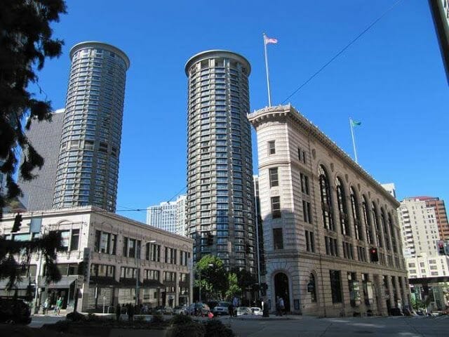 torres gemelas redondas en Seattle
