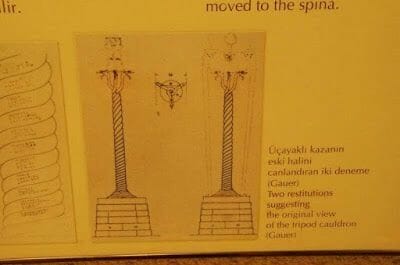 Columna de las Serpientes, Columna Serpentina, Trípode de Delfos,Trípode de Platea