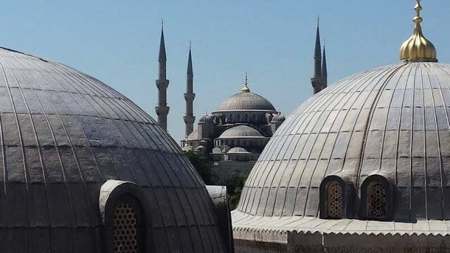 mezquita azul desde Hagia Sofia
