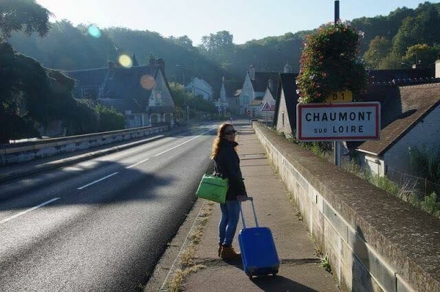 letrero pueblo Chaumont-Sur-Loire.