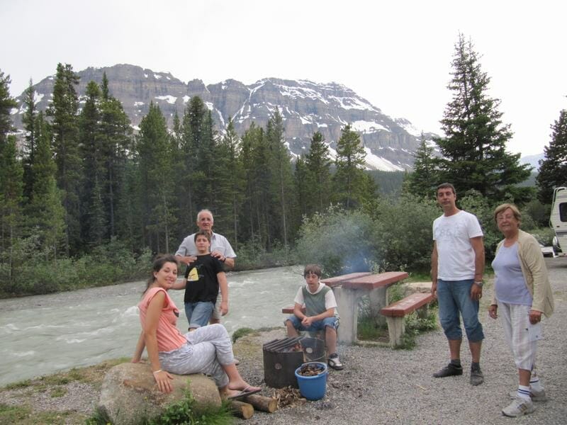 Camping Mosquito Creek - Recorrido de Banff a Jasper Canadá