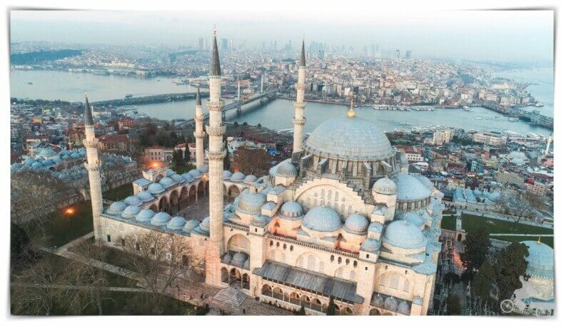 mezquita de suleymaniye desde el aire