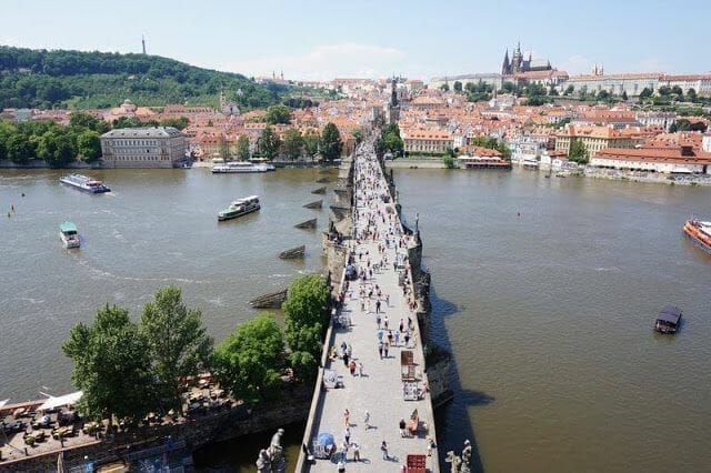 Puente Carlos Praga desde la Torre de la Ciudad Vieja 