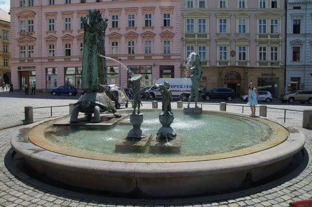 Fuentes de las plazas de Olomouc