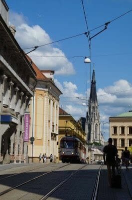tranvía en Olomouc