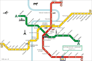 Mapa Metro de Praga