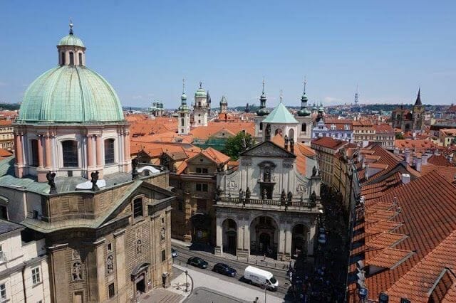 cúpula de la iglesia de San Francisco de Asís de Praga