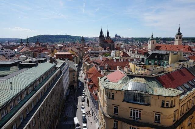 vistas Torre de la Pólvora de Praga