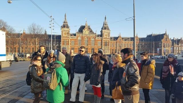 grupo visita guiada por Amsterdam