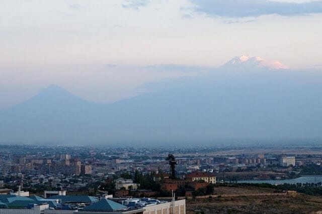 monte Ararat desde erevan