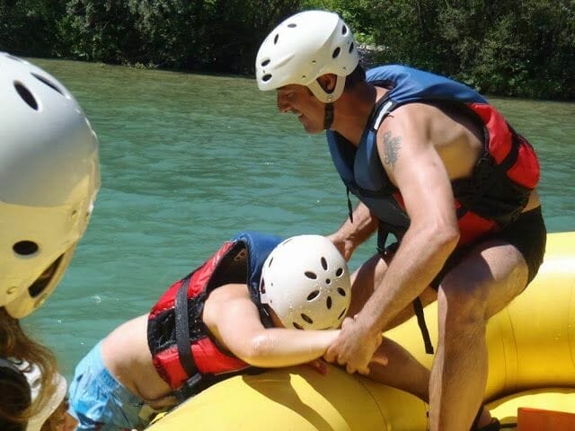 Rafting Eslovenia con niños en el río Sava