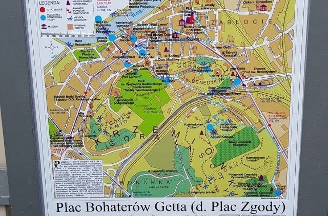 Gueto de Cracovia plano