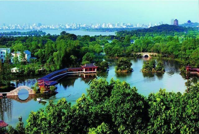 Lago del oeste Hangzhou China