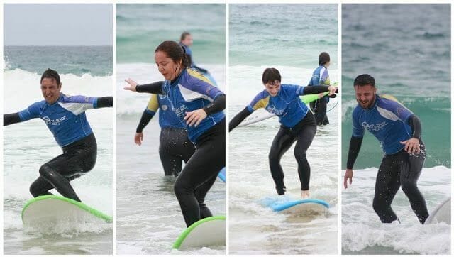principiantes de surf
