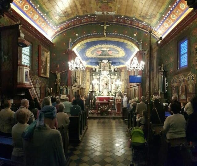 Interior iglesia St. Sebastián