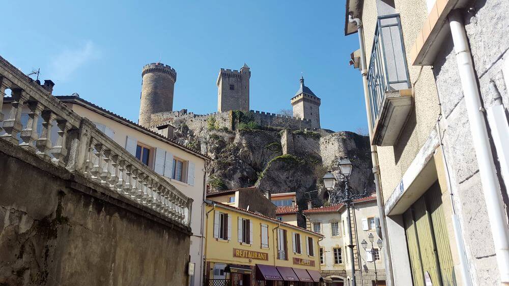 castillo de Foix en Ariege
