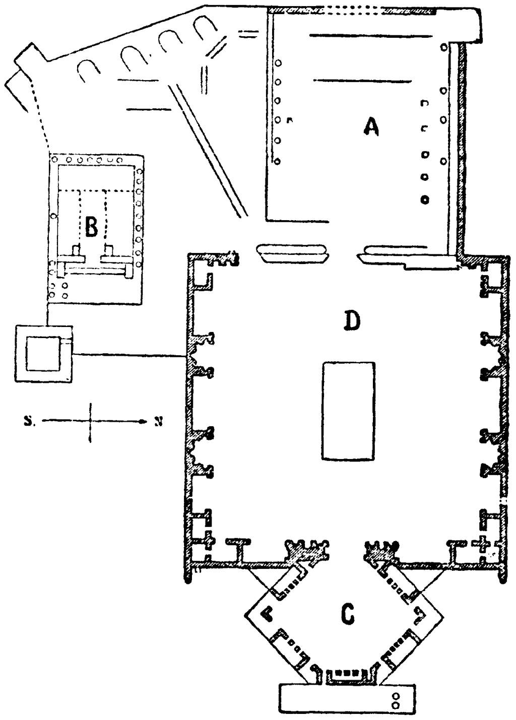 plano ruinas baalbek