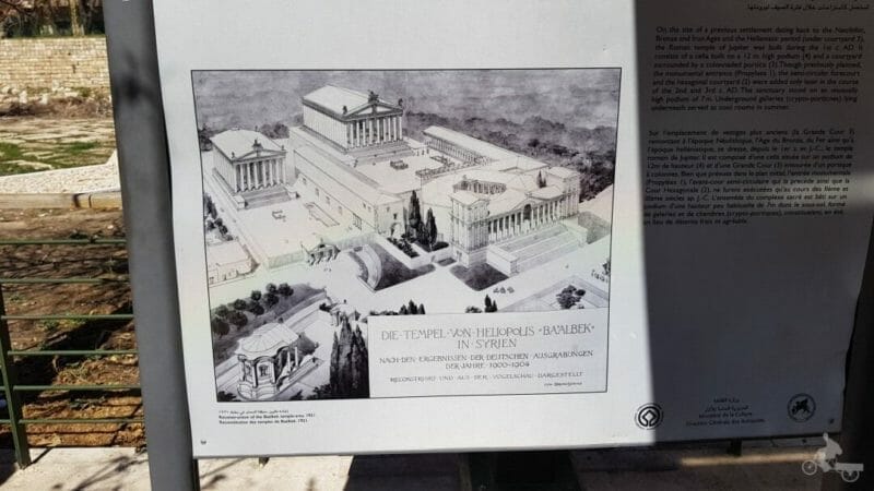 templo de Baco y de Júpiter en ruinas de Baalbek