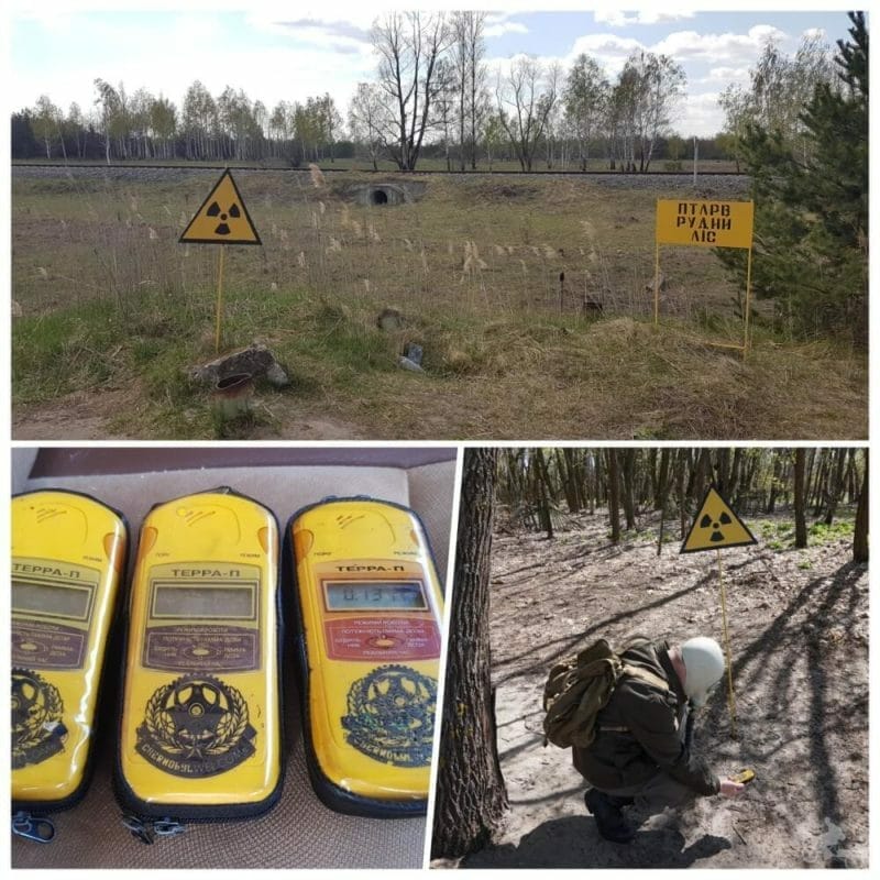 medir radiactividad en chernobyl