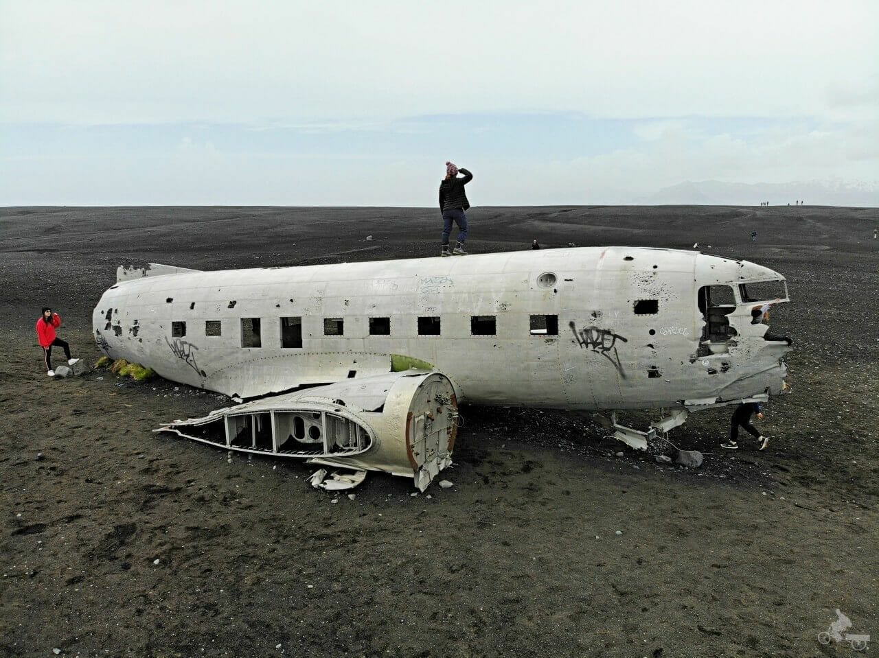 Avión estrellado de Islandia en Solheimasandur