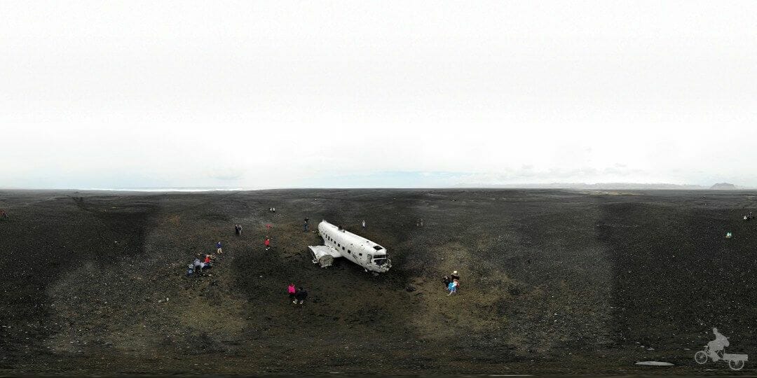 playa avion estrellado islandia