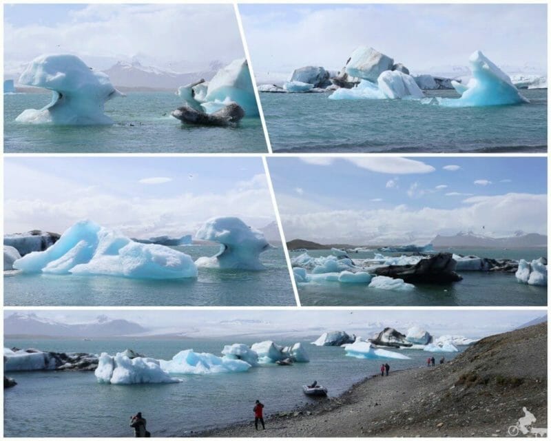 Lago Jökulsárlón icebergs