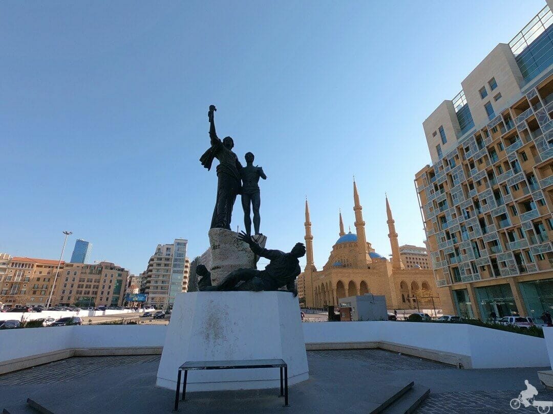 plaza de los mártires en Líbano