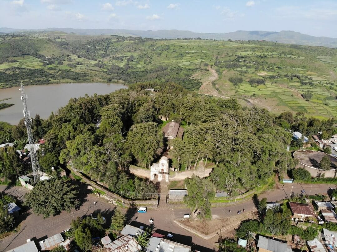 iglesia de Debre Birhan Selassie desde el aire
