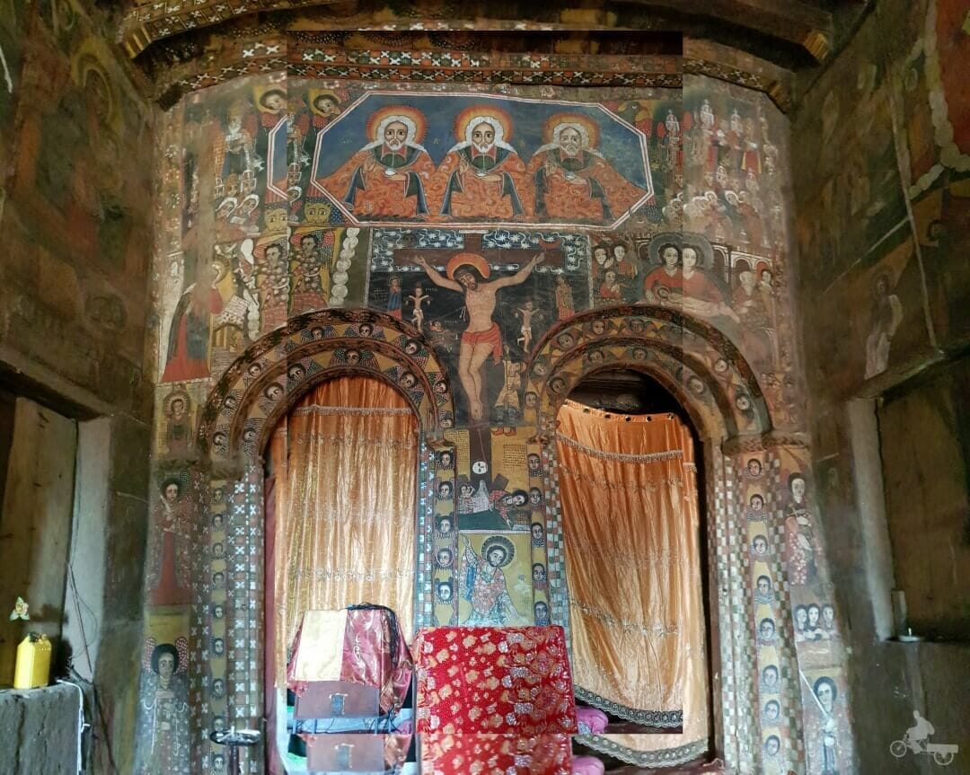 altar iglesia de Debre Birhan Selassie