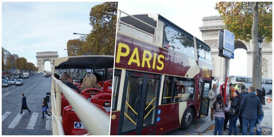 big bus paris arco del triunfo
