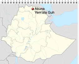 Abuna Yemata Guh mapa
