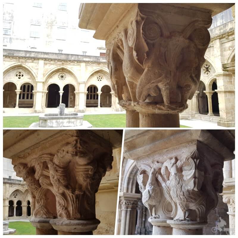 capiteles claustro de la catedral vieja de Coimbra se Velha