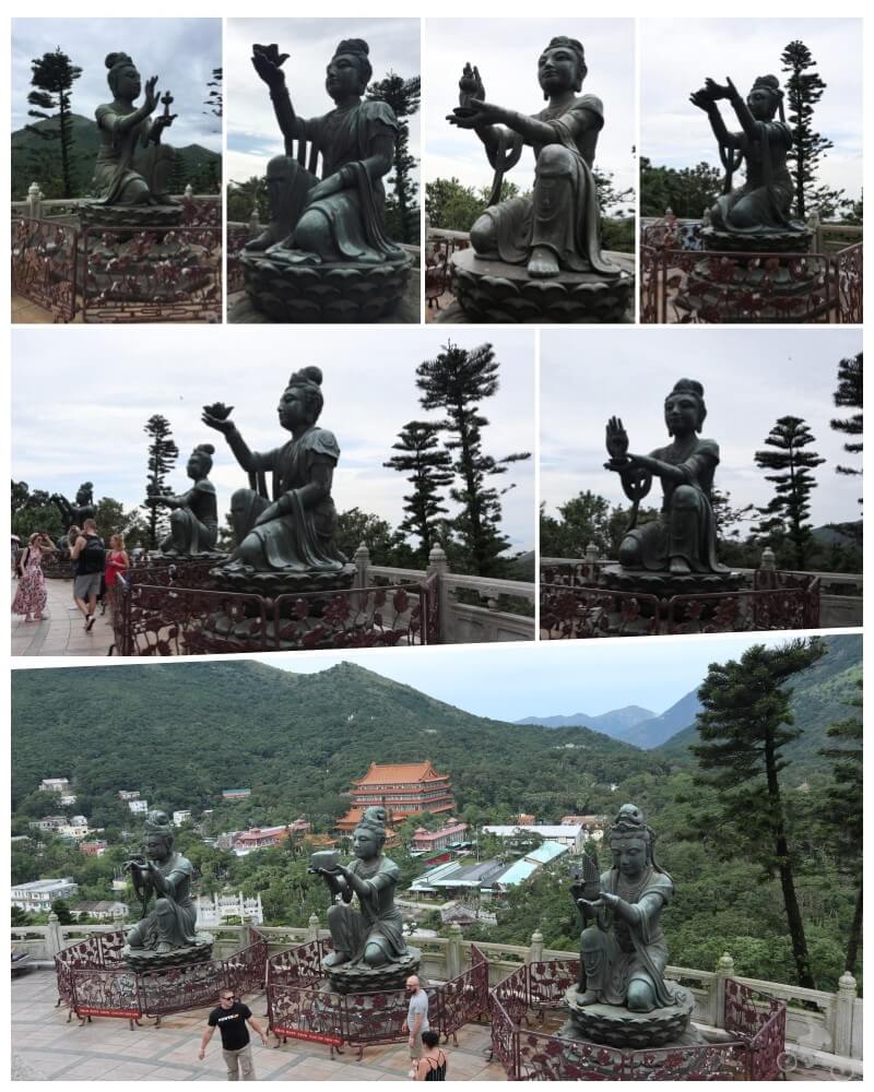 estatuas Ofrenda de los seis Devas