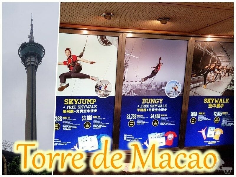 torre de Macao - salto en bungee