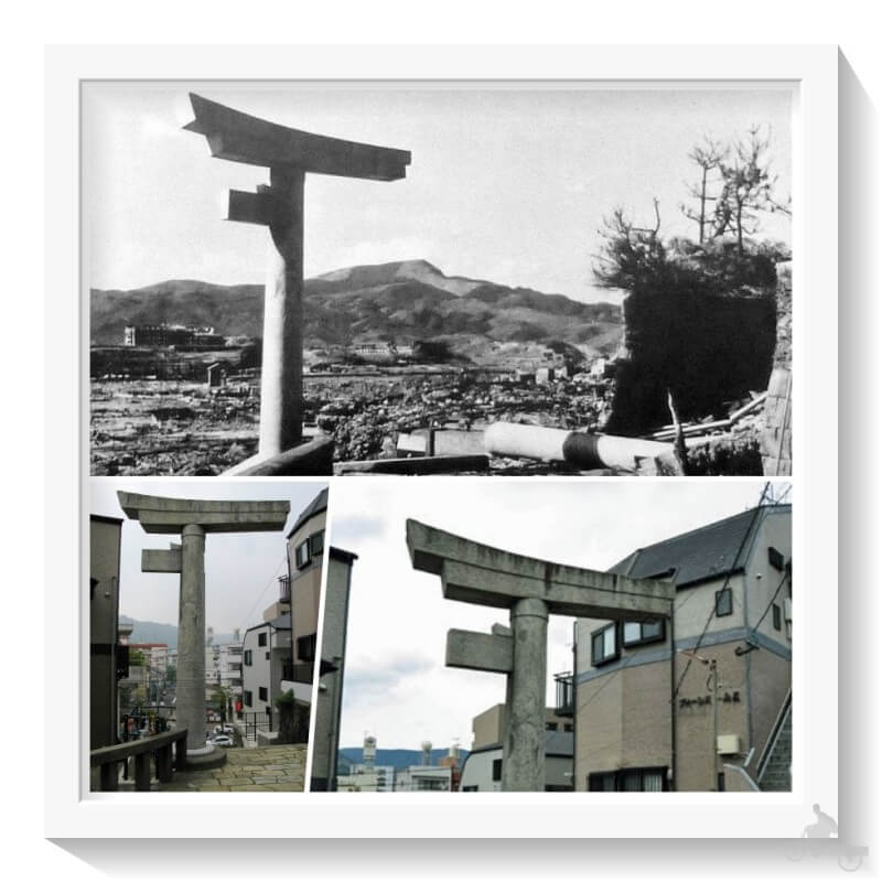Torii del santuario Sanno shinto - qué ver en Nagasaki en un día