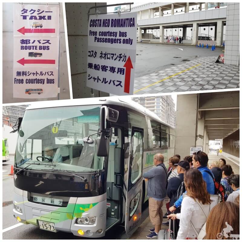 bus gratis del puerto de harumi 