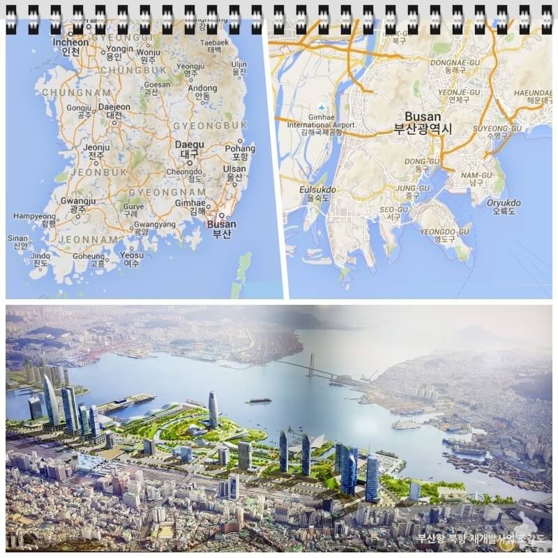 mapa Busán corea del sur