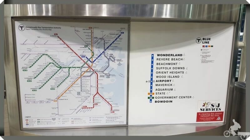 Plano Línea Azul (BL) Metro Boston