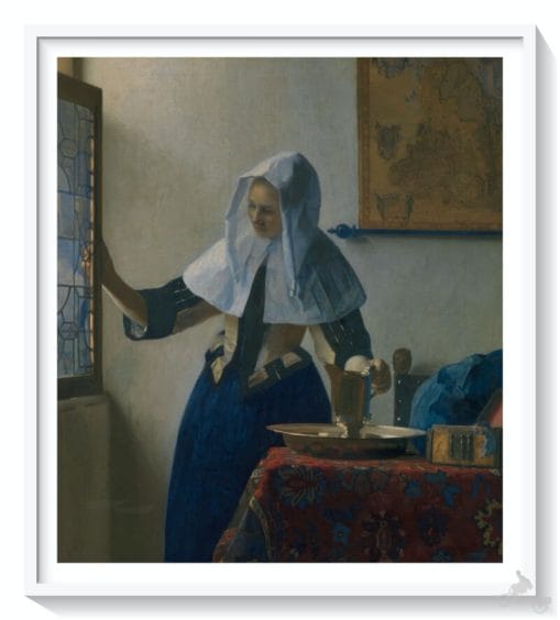 Mujer con una jarra de agua - vermeer - mejores obras del Metropolitan museum